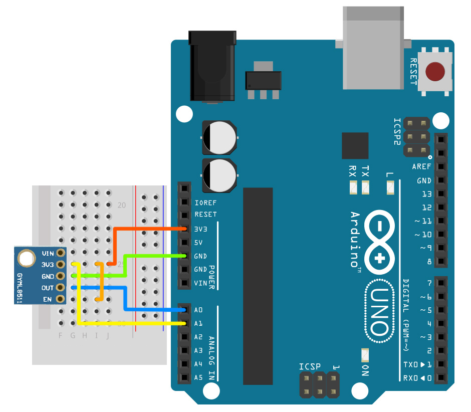 gy-ml8511 Arduino Bağlantı